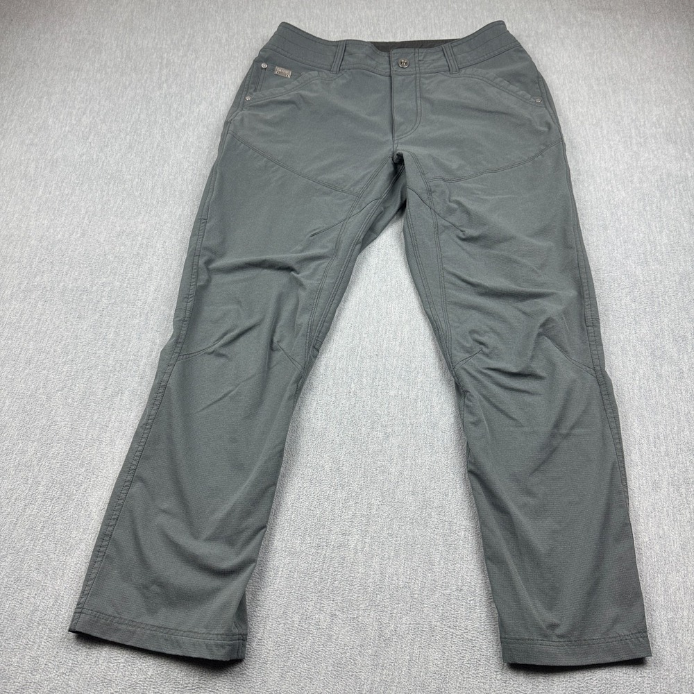Kuhl Pants Mens 33x32 Gray Silencr Ripstop Cargo Stretch Hiking Outdoor Trail